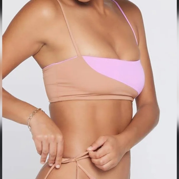 L Space Bikini Rosebud Putty Top M - Picture 6 of 6